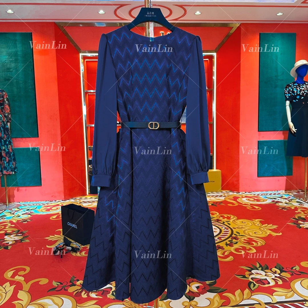 【小露】春秋 | 设计师轻奢法式印花女装连衣裙 0056