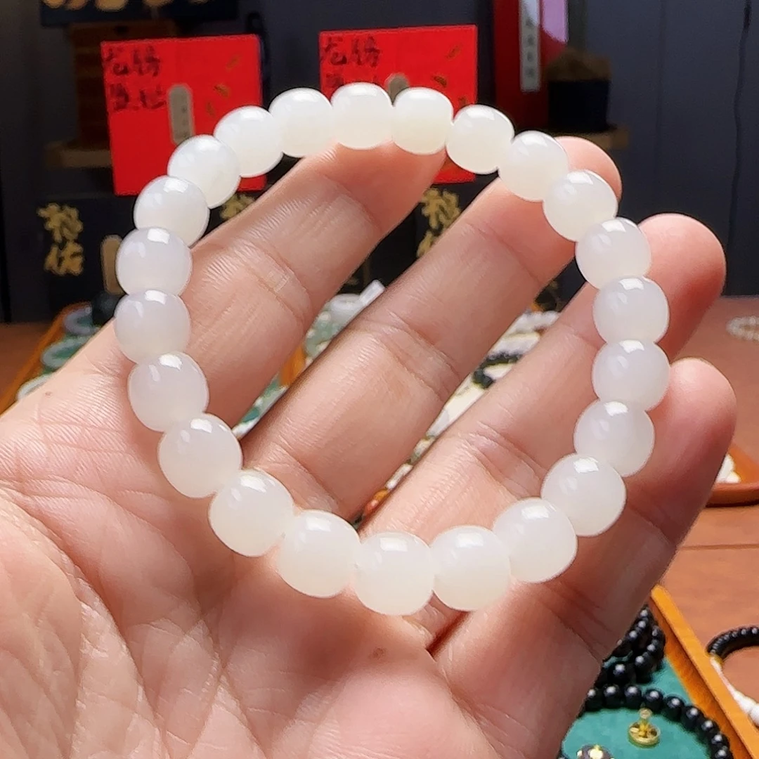 和田玉未镶嵌手链