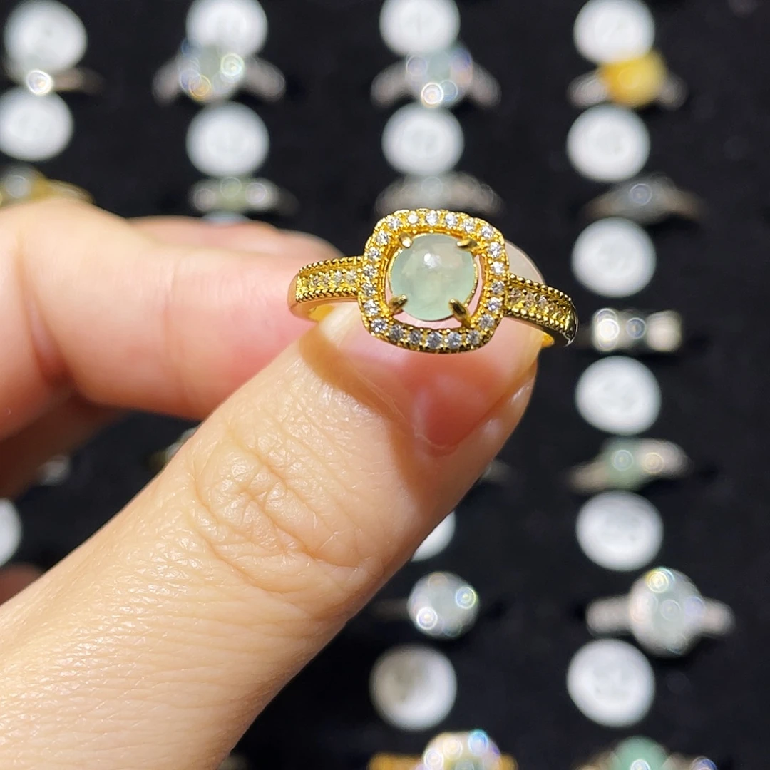 翡翠未镶嵌戒指戒指