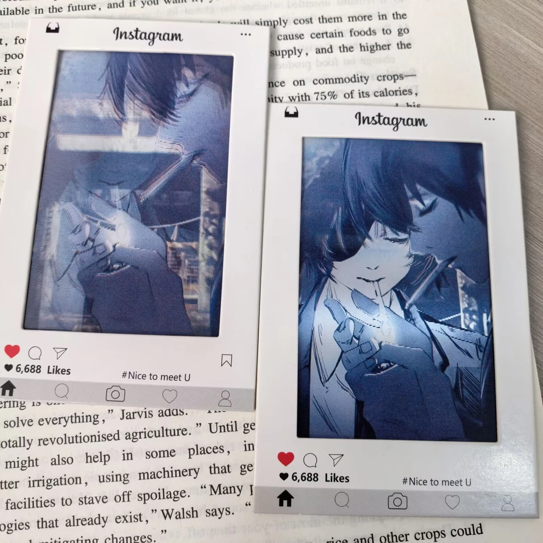 新款早川秋姬野点烟3D光栅卡easy revenge名场面电锯人创意卡片