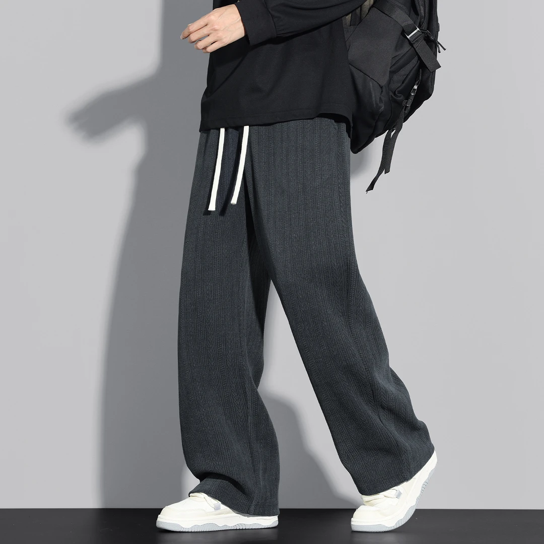 男士痞帅阔腿裤2025春秋季新款美式高街潮牌百搭宽松休闲直筒长裤