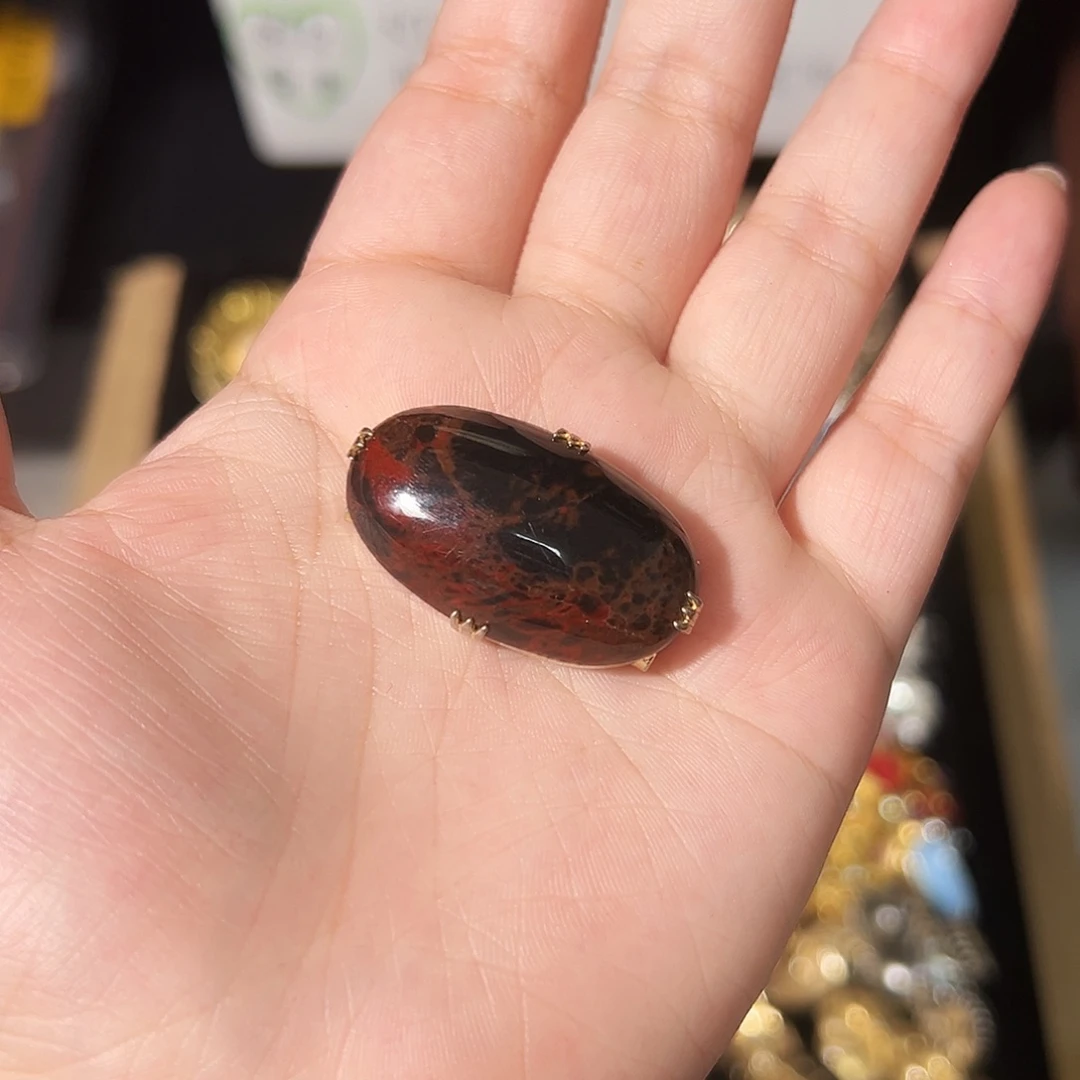 纯铜合成碳硅石小物 不退换