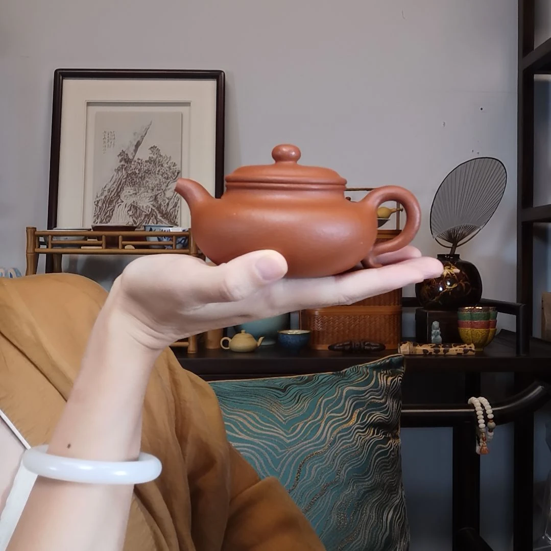 静***神紫砂花盆仿古全手工壶