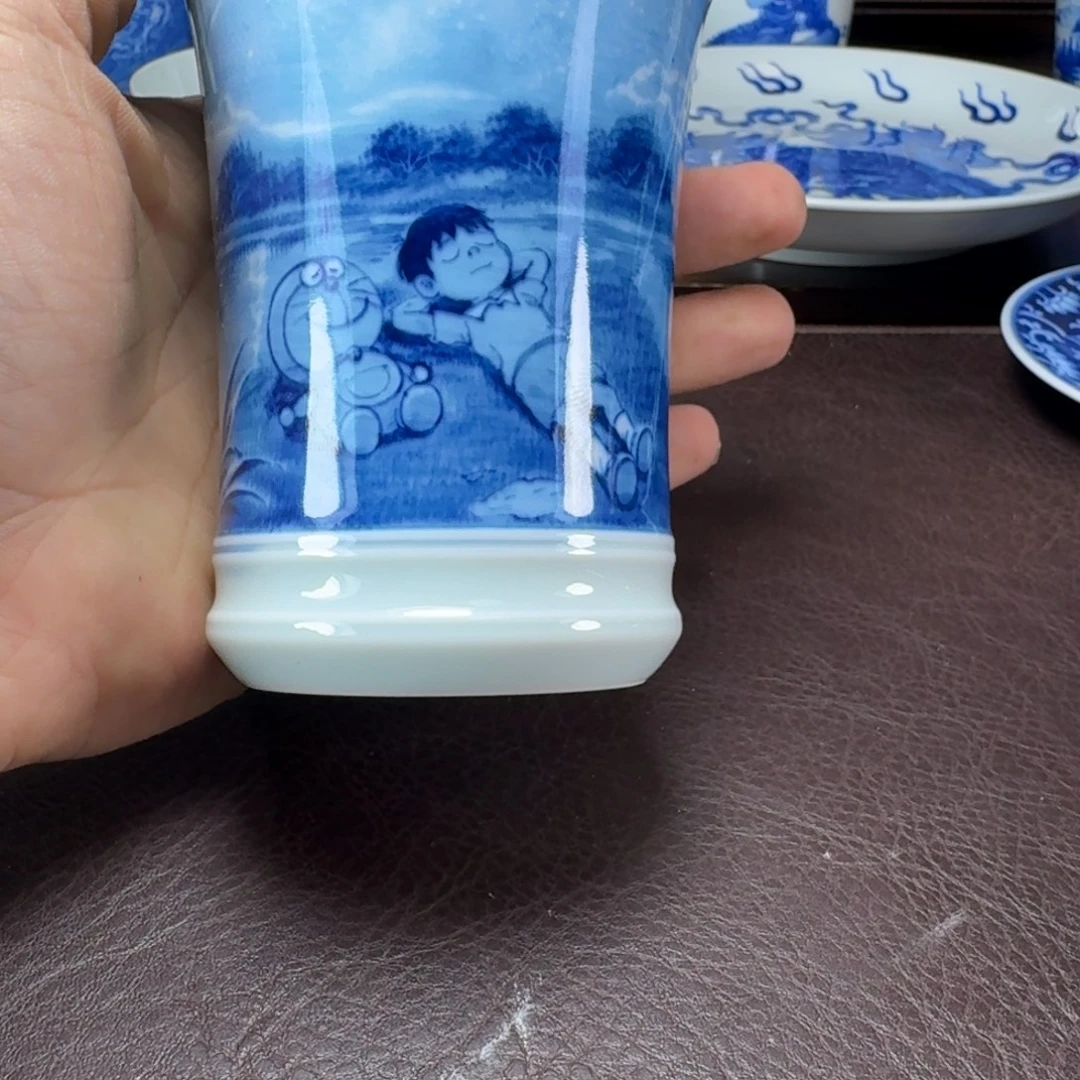 囍***理瓷片当代景德镇陶瓷手绘茶具
