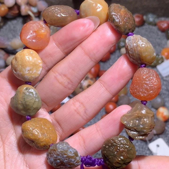 未镶嵌玛瑙/玉髓珠宝半成品