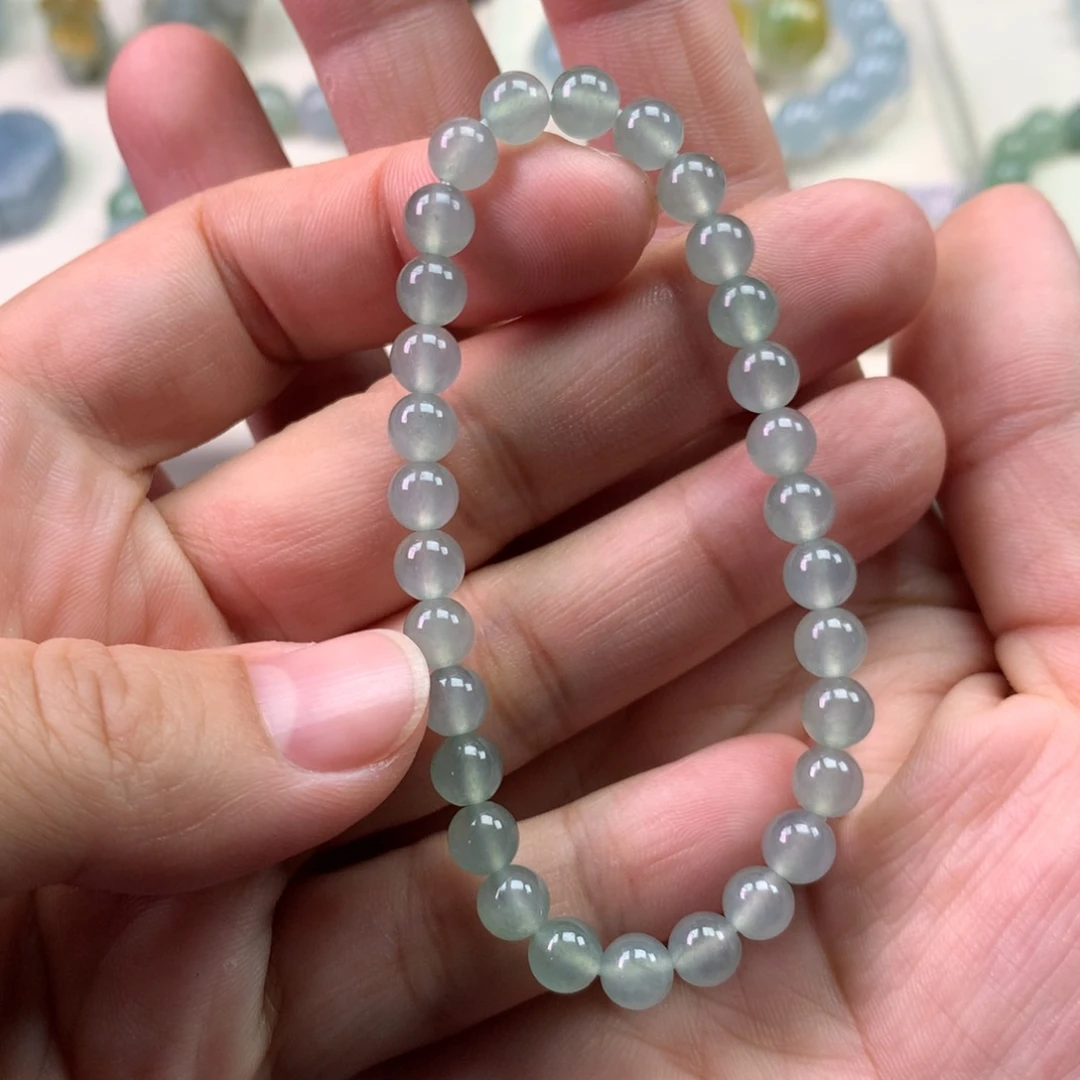 翡翠未镶嵌颈饰天然翡翠卡6手串定金