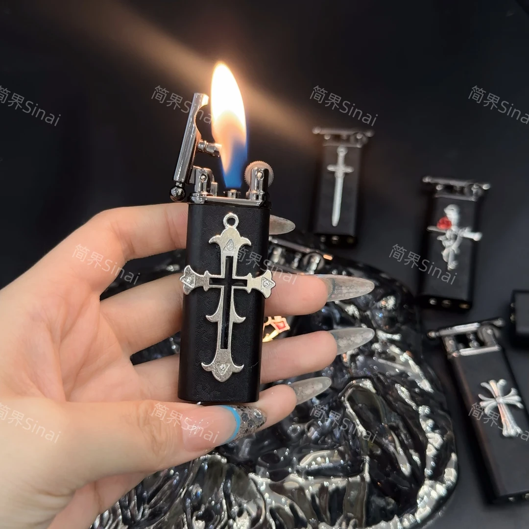 【简界正品保障原创手作】轻奢复古高颜值砂轮打火机送男友女友礼物