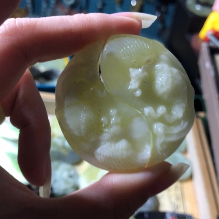 岫玉未镶嵌岫玉挂件