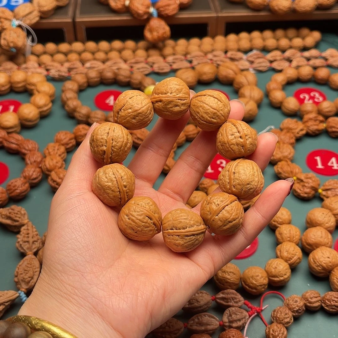 文玩核桃手串22尺寸胖敦