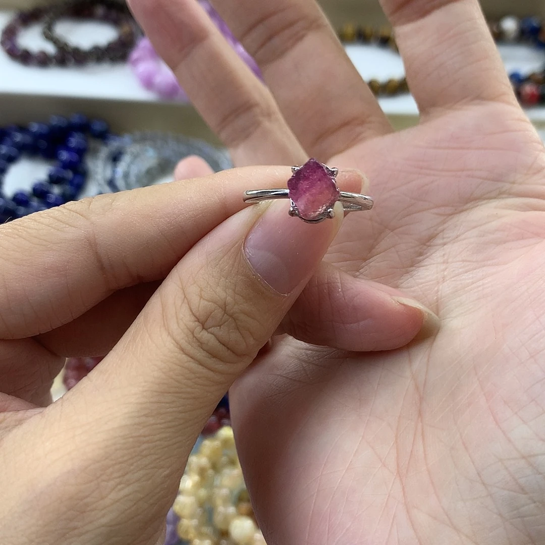 碧玺戒指合金手串