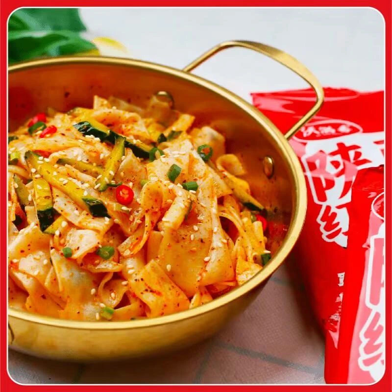 沃满香红油麻酱鲜凉皮山西风味鲜凉皮现做现发速食