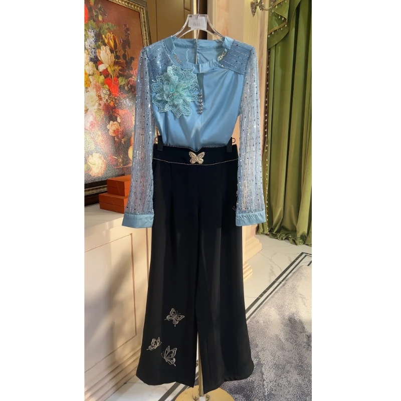 芙娜妮轻奢2025新款小众设计气质显瘦名媛女装两件套F2510867