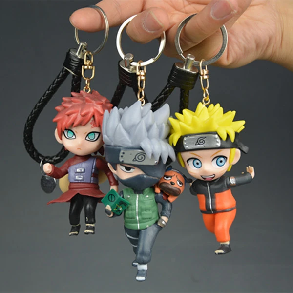 火影忍者手办模型摆件钥匙扣挂件饰品动漫卡通鸣人公仔