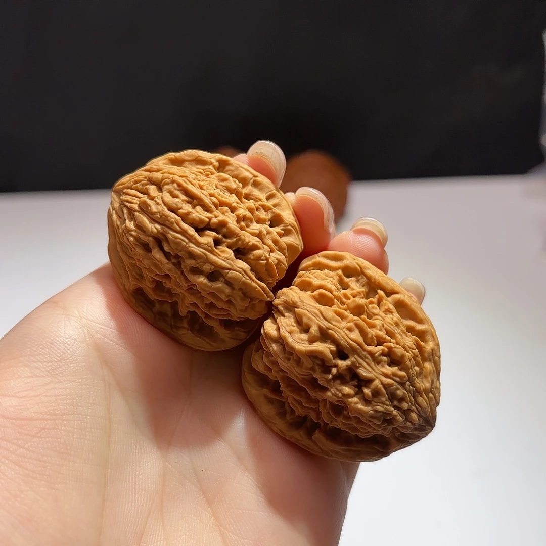 吊坠文玩核桃7号链接拉丝凹底