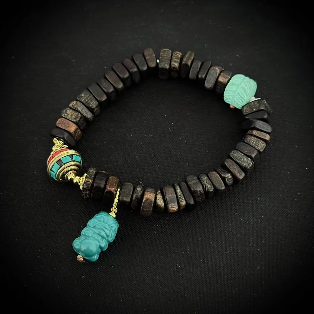 合金木质手链 多宝手串Q554