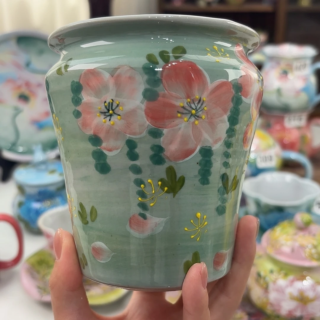 景德镇手绘高温釉下彩陶瓷茶具