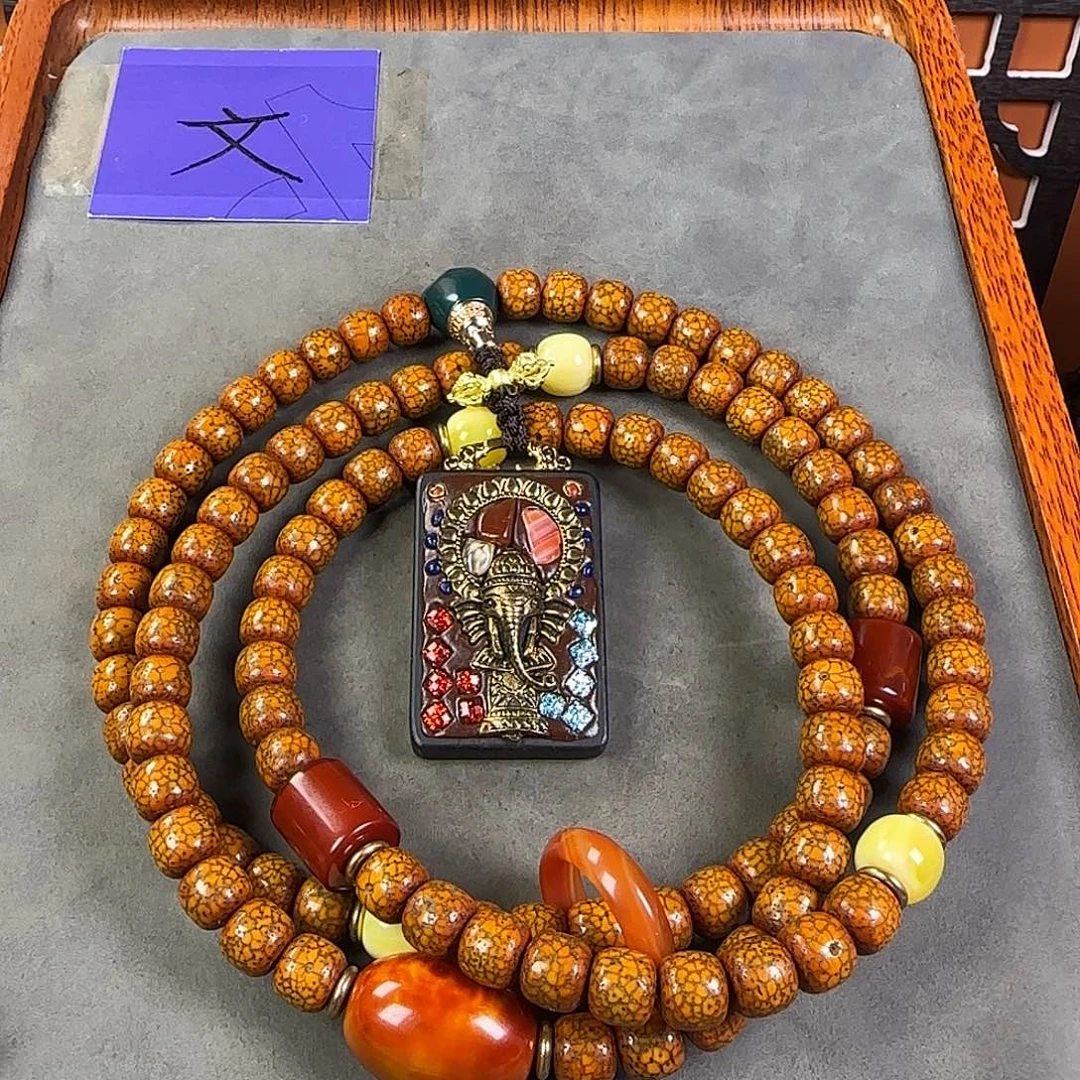 吊坠星月菩提脖挂