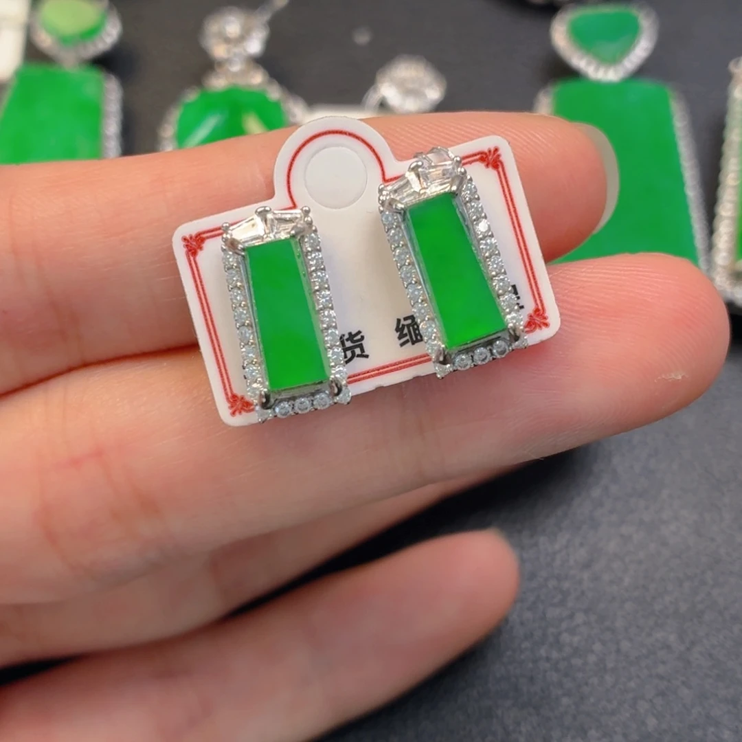 翡翠银S925镶嵌颈饰