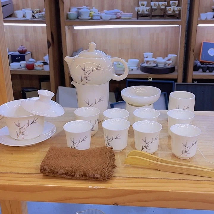 紫竹紫罗兰羊脂玉套装