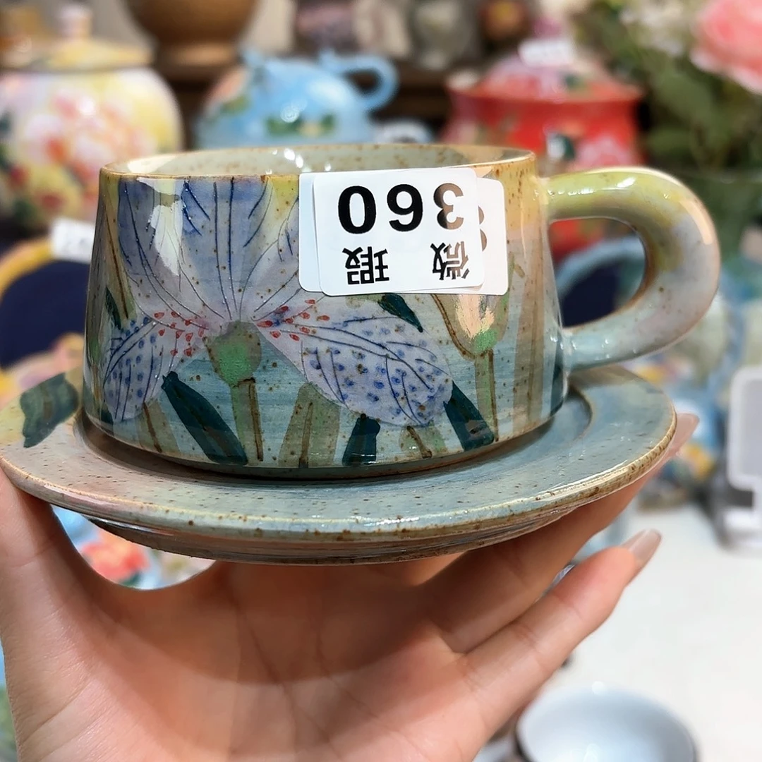 景德镇手绘高温釉下彩陶瓷茶具