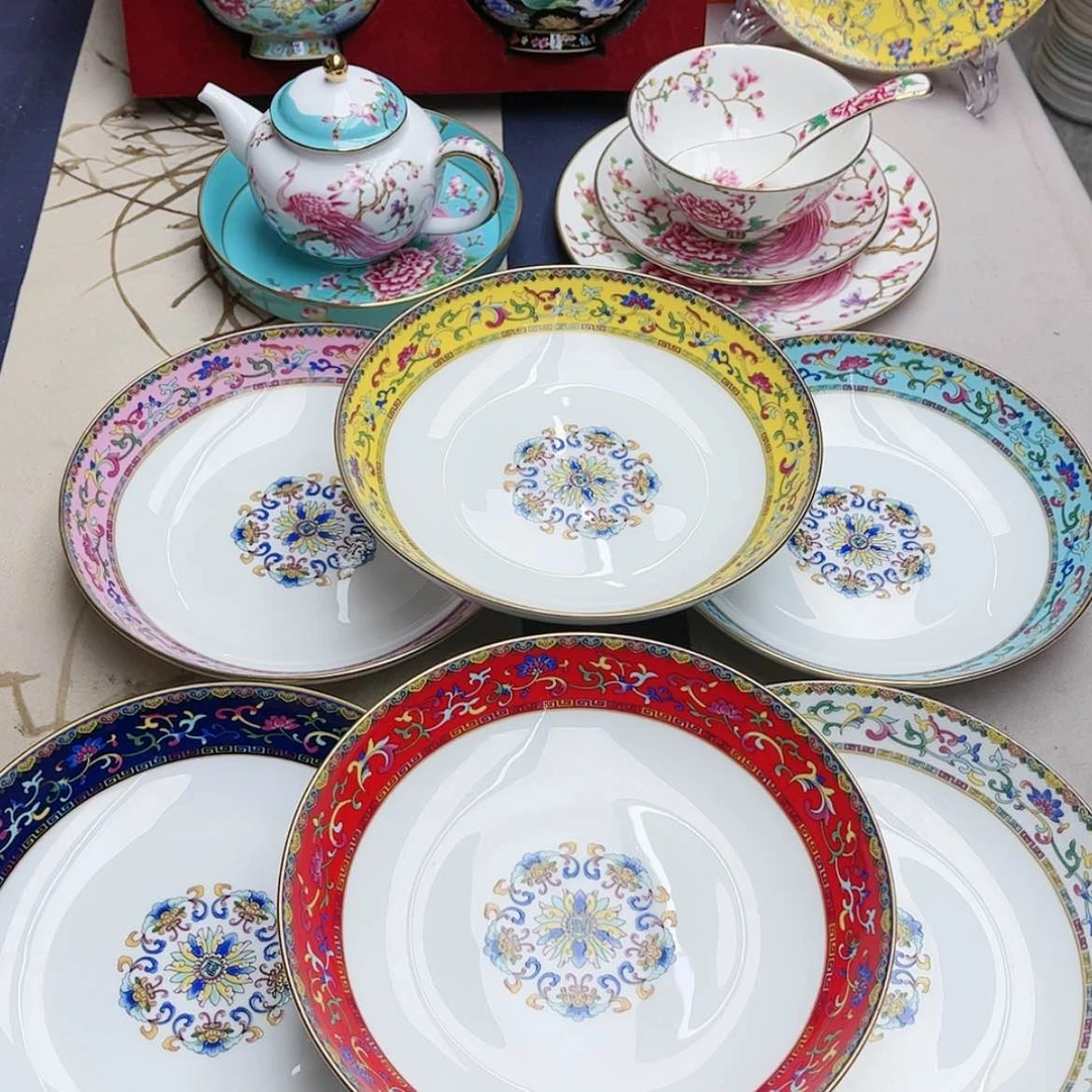 【闪购商品】珐琅8寸6个………………