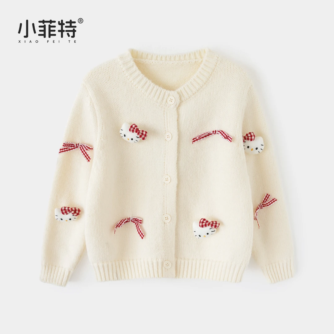 小菲特女童秋冬装新款卡通开衫中大童休闲外套儿童上衣MFYD53198