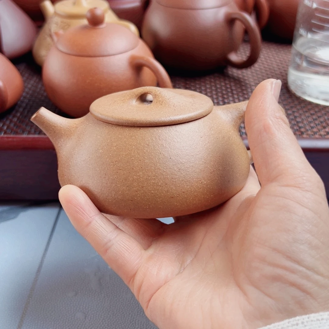 大**革紫砂壶满瓢半手
