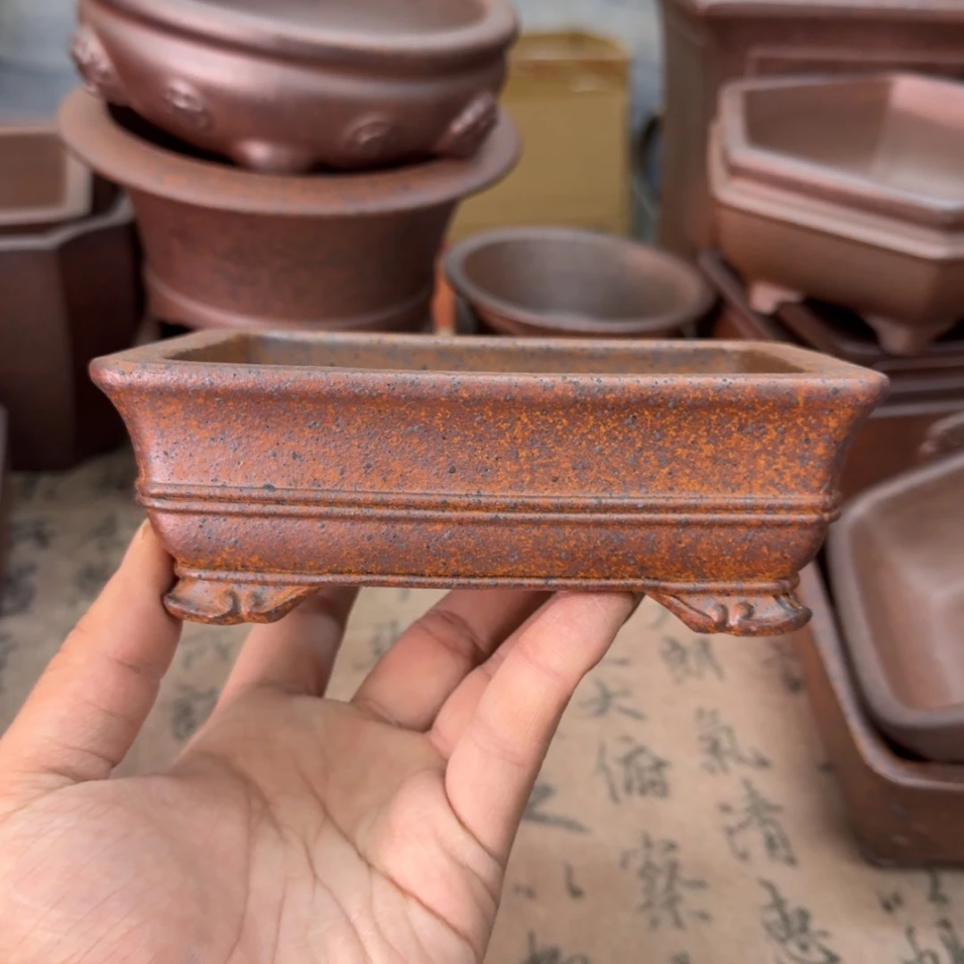 紫砂花盆33号宜兴紫砂正品13.5x9.5x3.8