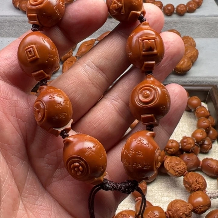 手串橄榄核橄榄核雕工艺制作