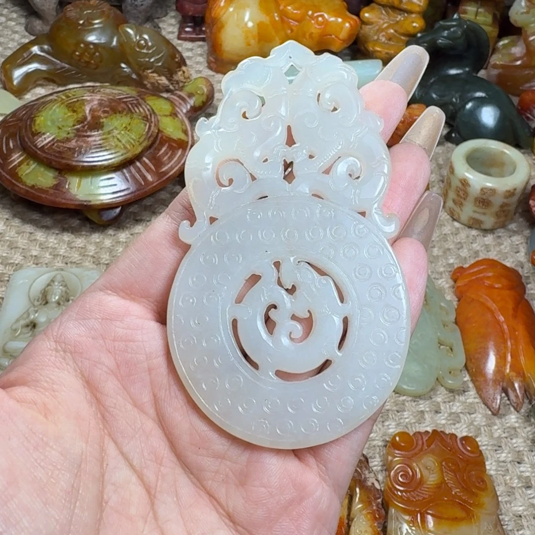 吊坠白玉菩提挂件