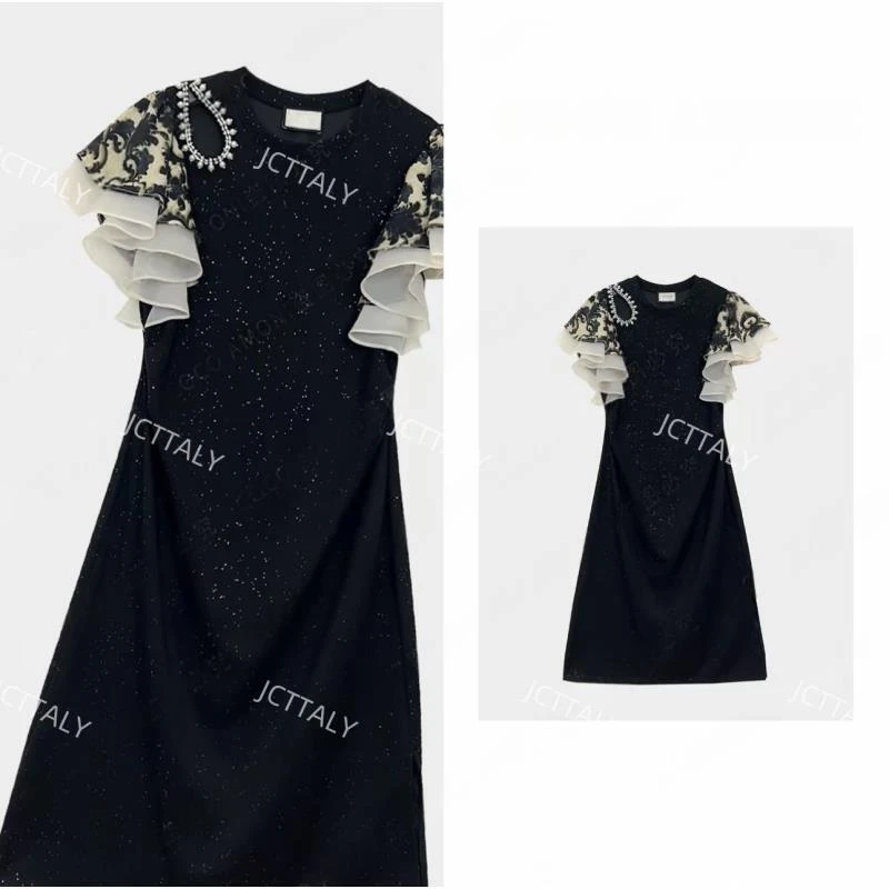 【Linda】【89】高级叠穿重工艺设计师款时尚显瘦宽松连衣裙NH-A159