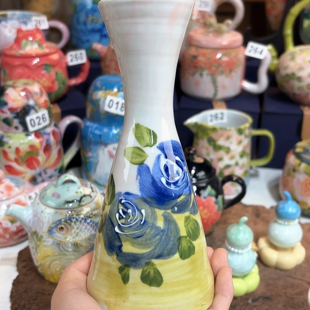 景德镇手绘高温釉下彩陶瓷茶具