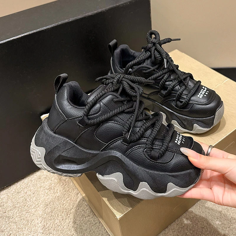 老爹鞋女春季新款厚底增高百搭网红ins韩版休闲运动鞋子R-02