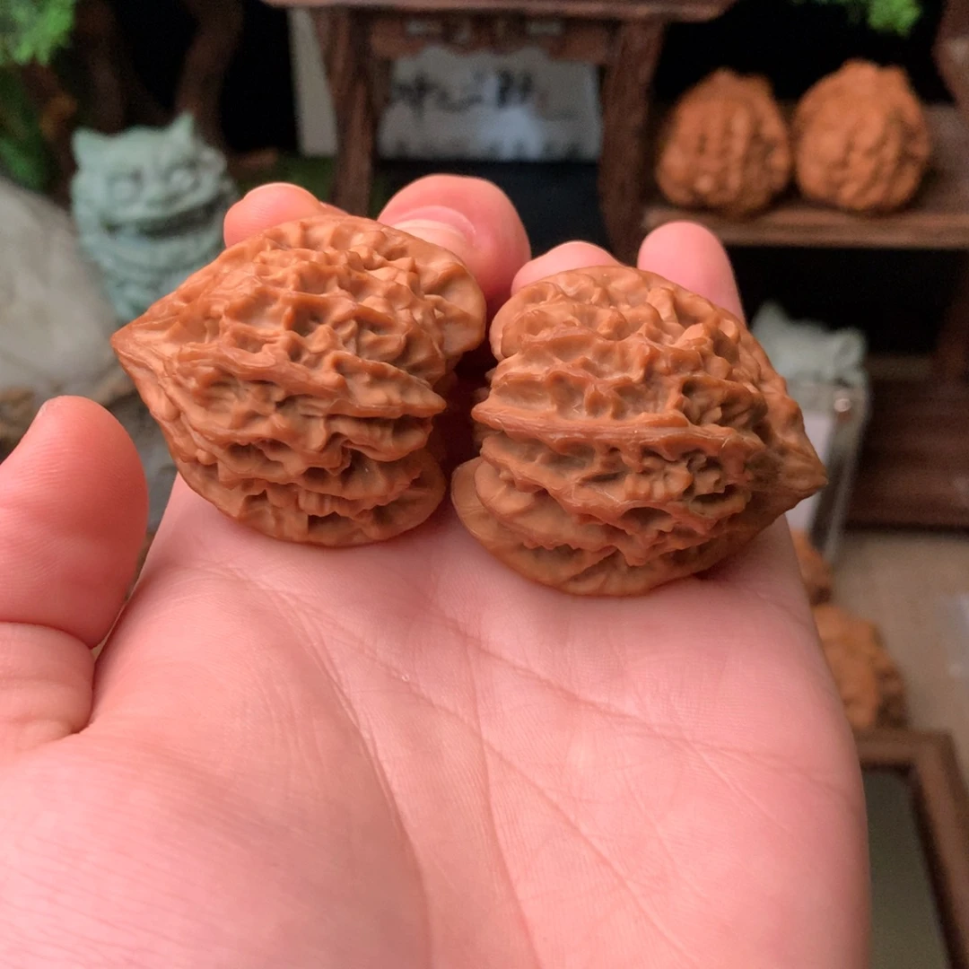 把件文玩核桃39尺寸凹底龙门涧