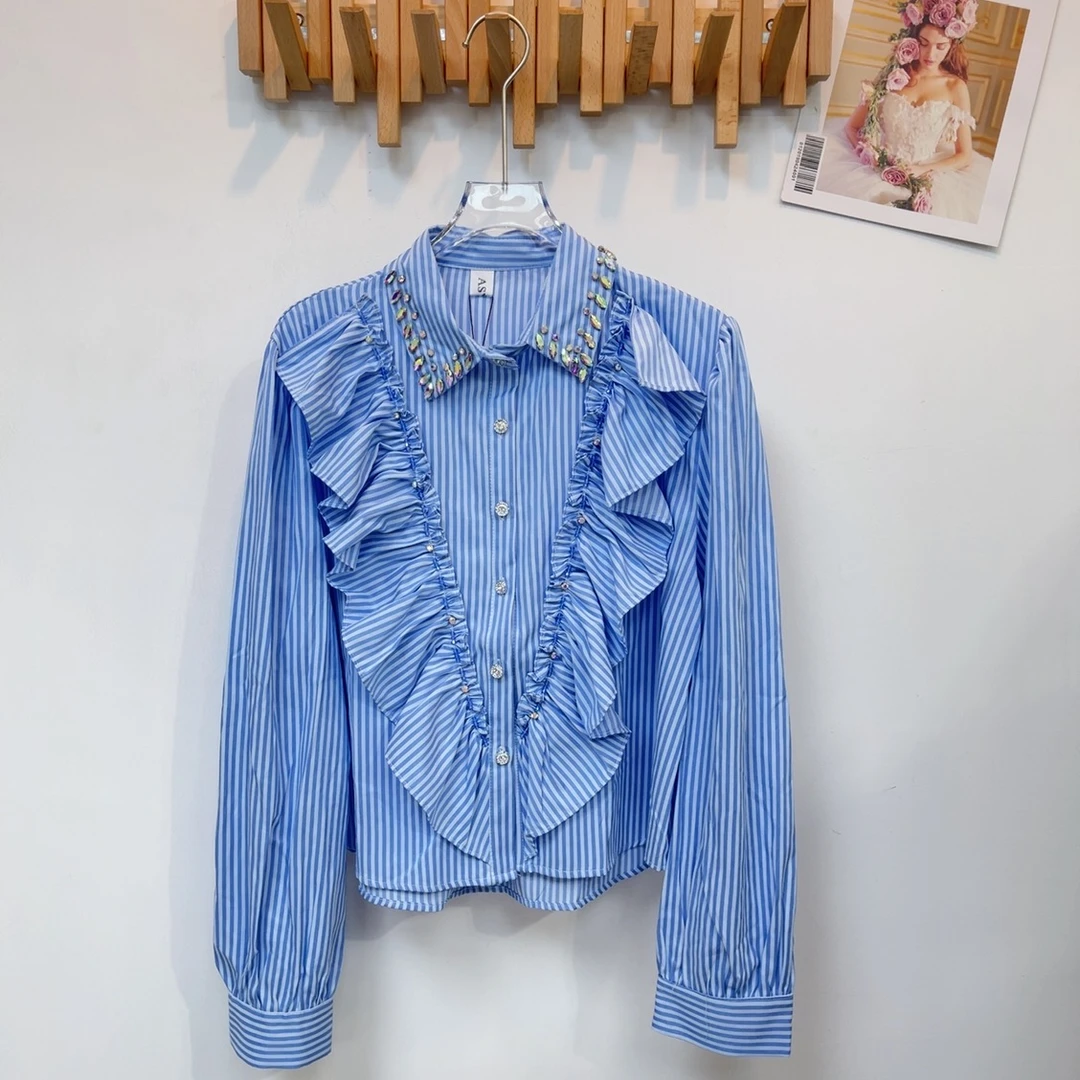 B57冰冰专属品牌女装（拉法姆同款）夏款气质修身显瘦衬衫