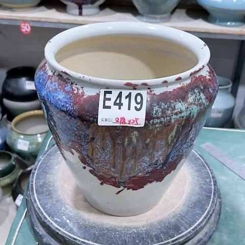 红陶景德镇手工制作花盆