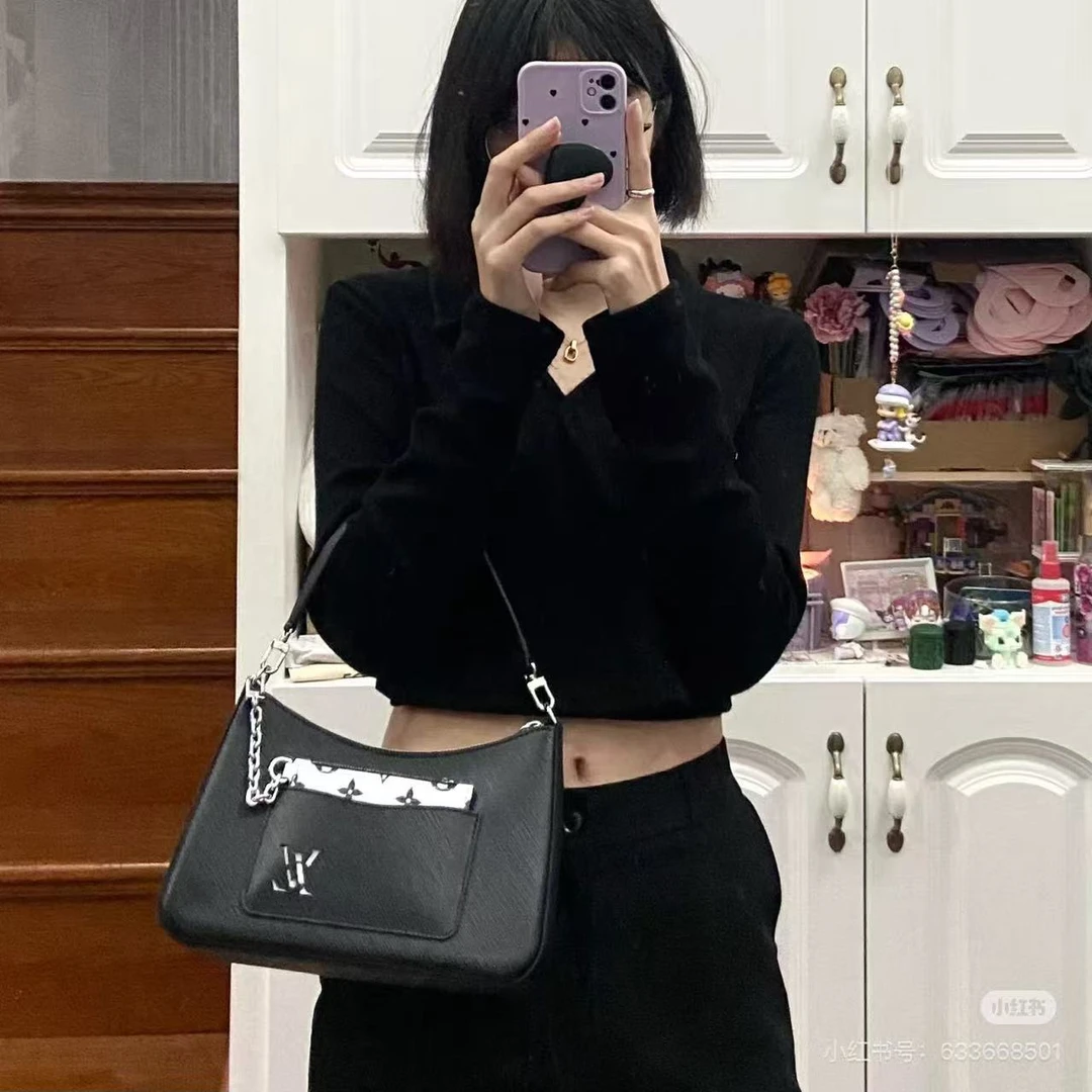 95新 LouisVuitton/路易威登 坤球奢选 lv水波纹marelle单肩包