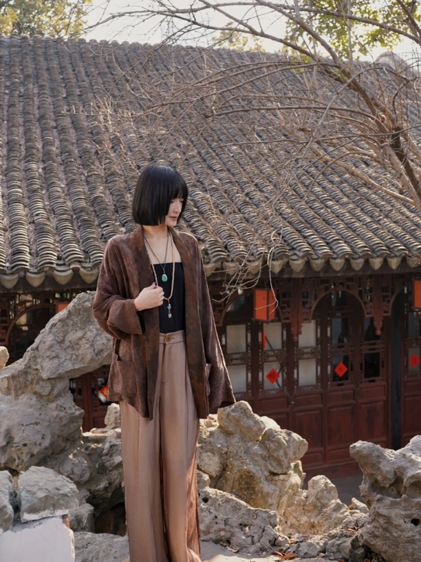 四時合序 2025春季新款复古高定新中式国风套装女气质时尚