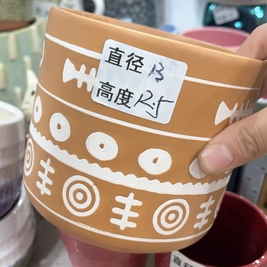 多肉绿植陶瓷花盆9:9包邮，有孔