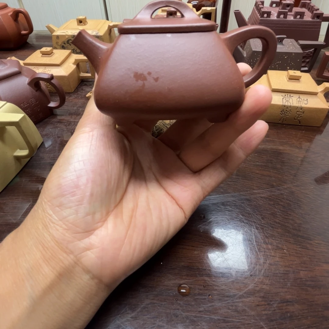 茶壶紫砂紫泥微瑕130c c