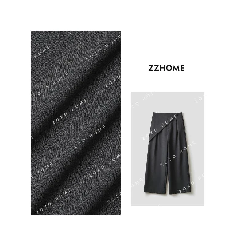 ZOZO HOME ｜“斜门襟”造型垂感阔腿裤q170437p