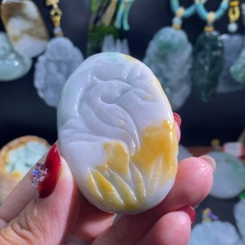 【闪购商品】颈饰未镶嵌翡翠喜上