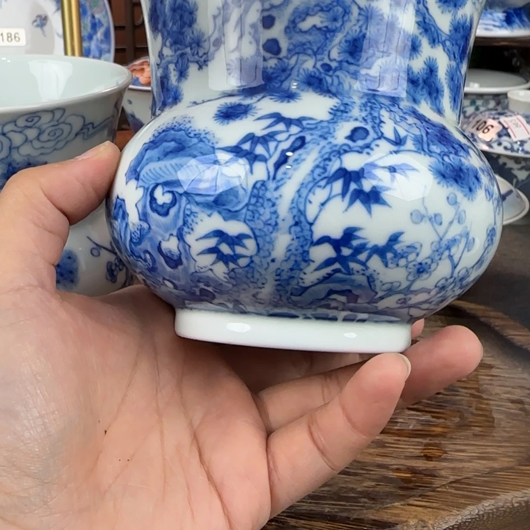 云***森瓷片景德镇手绘青花茶器279