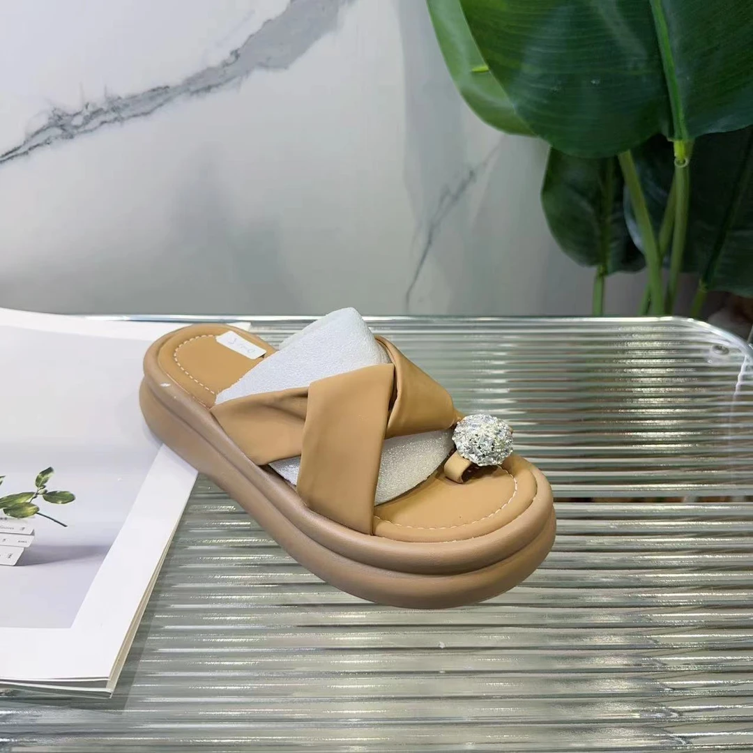 春款法式拖鞋女新款配裙子仙女风透气拖鞋D-22