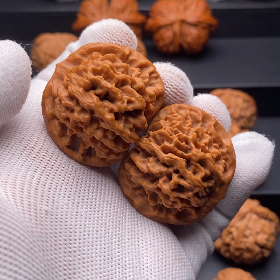 文玩核桃把件41尺秦闷狮子头