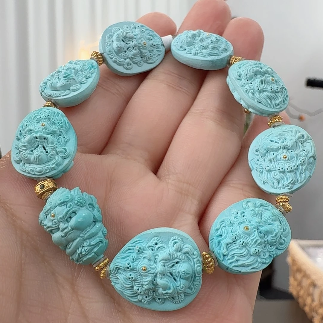 绿松石18K金镶嵌珠宝半成品