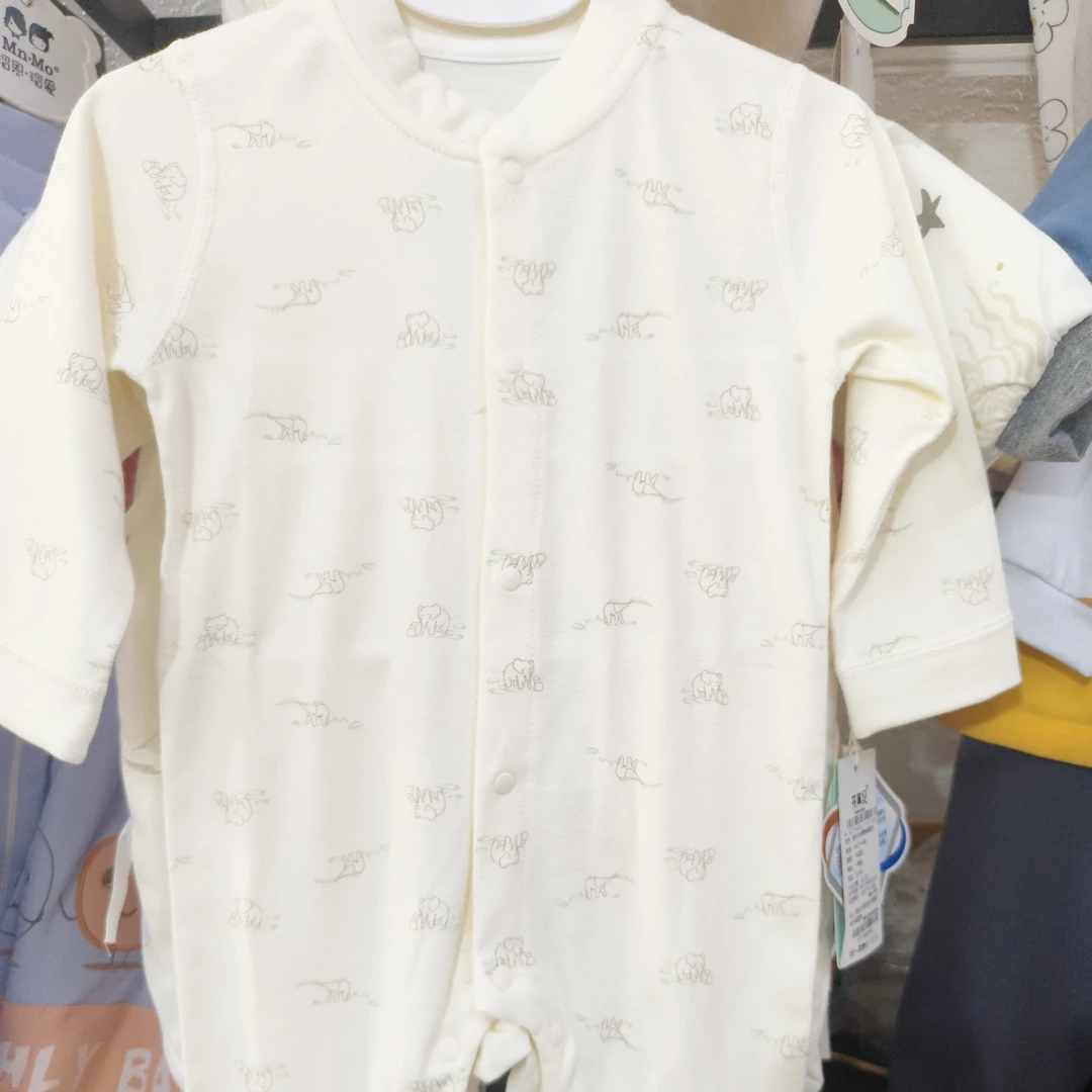 莫那叔叔春秋纯棉满印连体衣花型随机