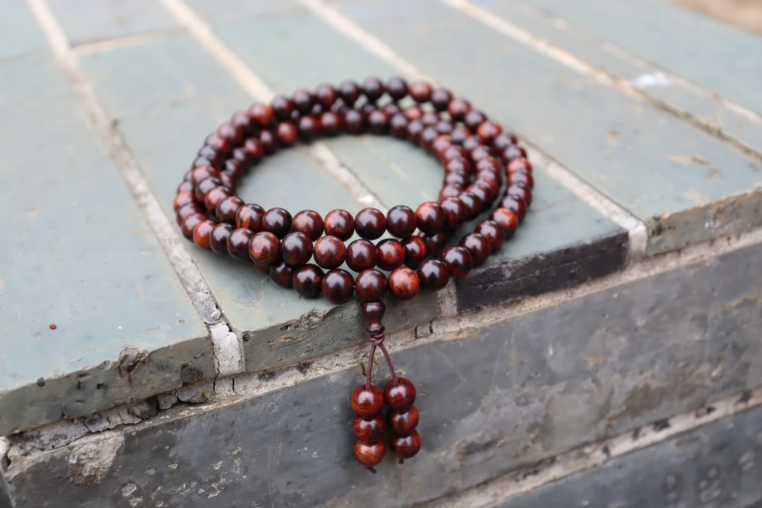 海南黄花梨0.8X108油料长款手串