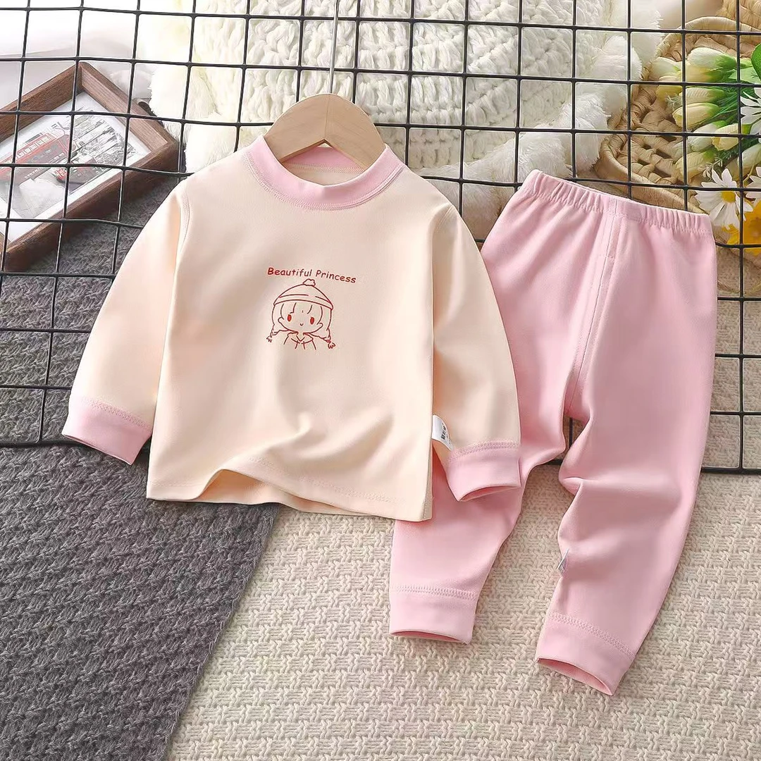 儿童保暖内衣套装加厚德容打底秋衣秋裤