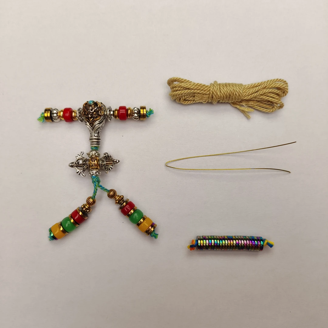 102号多彩大鹏鸟文玩配饰套装12mm以下适用